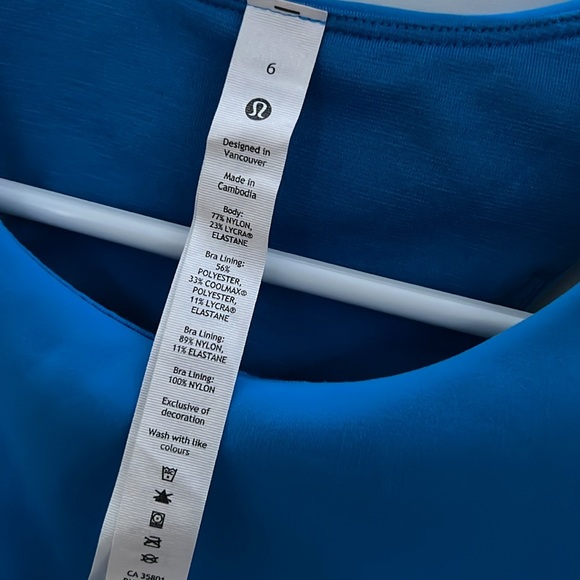 Tank top from Lululemon…..Size 6……Blue colour - Picture 3 of 4